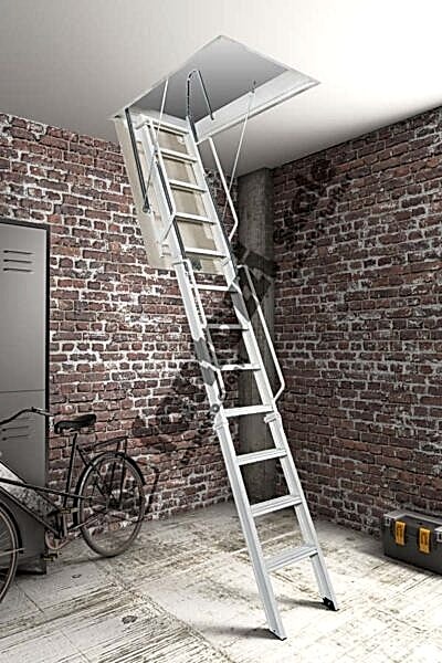 2.90 Cm 3 Katlanır Metal Çatı Merdiveni